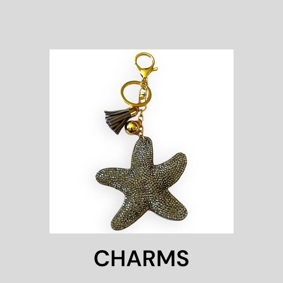 Starfish Purse Charm or Keychain - Picture 1 of 4